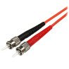 Cable adaptador de Red StarTech.com - LC, ST, Macho/Macho, Naranja, 1 m