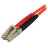Cable adaptador de Red StarTech.com - LC, ST, Macho/Macho, Naranja, 1 m
