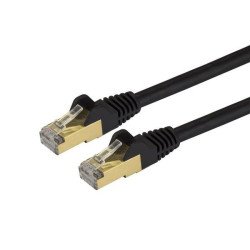 Cable de red StarTech.com - 3 m, RJ-45, RJ-45, Macho/Macho, Negro