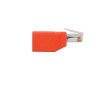 Adaptador de Ethernet Cat6 Directo Recto a Cruzado UTP Patch RJ45, RJ-45, RJ-45, Macho/Hembra, Rojo