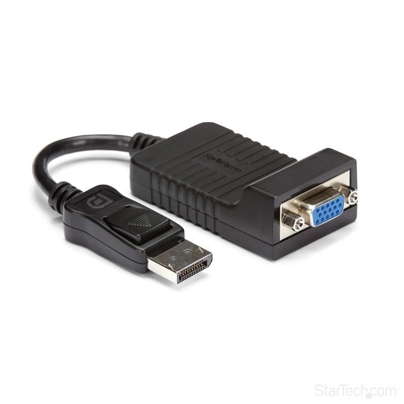 Convertidor DisplayPort a VGA StarTech.com DP2VGA - DisplayPort, DB15 FM, Macho/hembra, Negro
