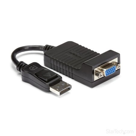 Convertidor DisplayPort a VGA StarTech.com DP2VGA - DisplayPort, DB15 FM, Macho/hembra, Negro