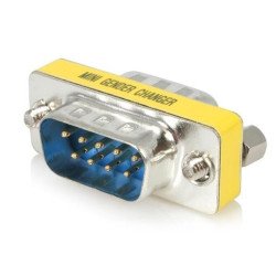 Cambiador de Género StarTech.com GC9SM - Plata, DB-9, DB-9, Macho/Mach
