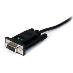 Cable USB a serial StarTech.com - 1 m, USB, RS-232, Negro