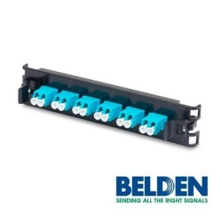 Panel de fibra Belden FF3X06LD 6 adaptadores LC 12 hilos multimodo OM3