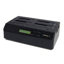 StarTech.com Clonador Borrador Autónomo USB 3.0 / eSATA a SATA de 4 Bahías para Discos Duros y SSDs 1:3 - Docking Station -