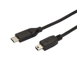 Cable USB StarTech.com USB2CMB2M - USB C, Mini-USB B, Macho/Macho, 2 m, Negro