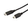 Cable USB StarTech.com USB2CMB2M - USB C, Mini-USB B, Macho/Macho, 2 m, Negro