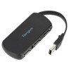 Hub USB Targus - USB 2.0, Negro, 4 puertos