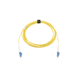 Jumper de fibra óptica monomodo (OS2), XGLO, riser, LC, UPC-LC, UPC simplex, onfr, color amarillo, 3 metros