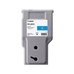 Tanque de tinta Canon PFI-207c cian 300ml pigmentada