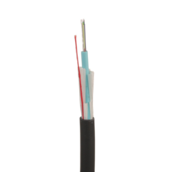 Cable de fibra óptica de 12 hilos, multimodo om4 50, 125 optimizada, interior, exterior, loose tube 250um, no conductiva (dieléc