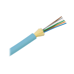 Cable de fibra óptica de 6 hilos, multimodo om4 50, 125 optimizada, interior, tight buffer 900um, no conductiva (dieléctrica), o