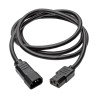 Cable de alimentación Tripp-Lite P005-006 - Macho/hembra, 1.83 m, Negro
