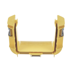 Unión recta "cople", para canaleta fiberrunner 4x4, color amarillo