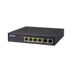 Switch Poe+ 802.3af/at distancia 250 m 4 puertos + 2 puerto 10/100 de uplink fuente interna