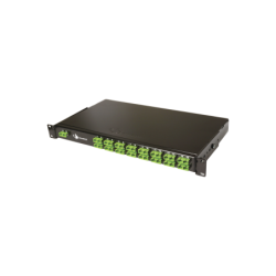 Splitter PON tipo panel de 1X32, con conectores LCA de entrada y LCA de salida, 1UR, Color Negro