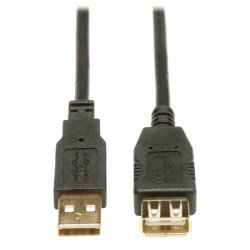 Cable USB Tripp-Lite - 4.87 m, USB A, USB A, Macho/hembra, Negro