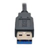 Adaptador de tarjeta gráfica Tripp-Lite U344-001-HDMI-R - Negro, USB 3.0