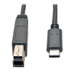 Cable USB 3.1 Tripp-Lite U422-003-G2 - USB C, USB B, 0, 9 m, Negro