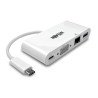Adaptador Externo de Video 3.1 Tripp-Lite U444-06N-VGU-C - Color blanco, USB, VGA (D-Sub)
