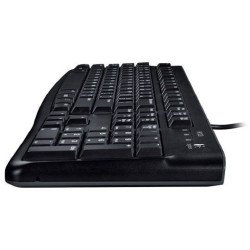 Teclado Logitech K120 negro USB resistente a derrames