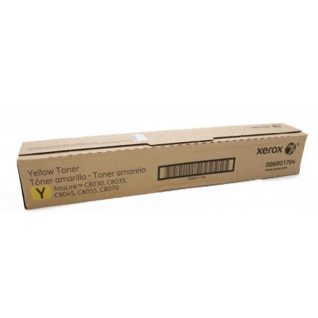 Tóner Xerox 006R01704 - Laser, 15000 páginas, Amarillo, AltaLink C8030/C8035/C8045/C8055/C8070