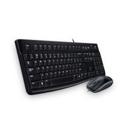 Teclado/mouse Logitech MK120 negro USB PC