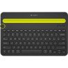 Teclado Logitech K480 negro/amarillo inalámbrico bluetooth multiplataforma PC/Tablet/Smartphone
