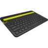 Teclado Logitech K480 negro/amarillo inalámbrico bluetooth multiplataforma PC/Tablet/Smartphone