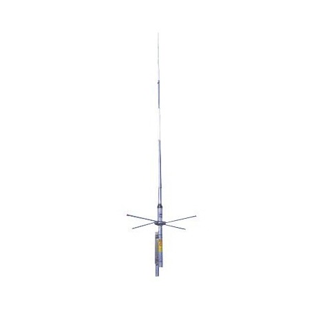 Antena base VHF, 7 dB de ganancia, omnidireccional, rango de frecuencia 154 - 161 MHz