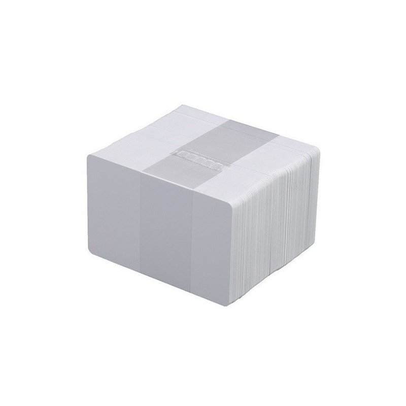 Tarjetas Zebra, PVC PREMIER, Color BLANCO, Grosor 10 mil (0.25 mm). Caja con 500 piezas