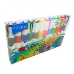 Marcador Acuarelo Grip Azor 20012 paquete con 12