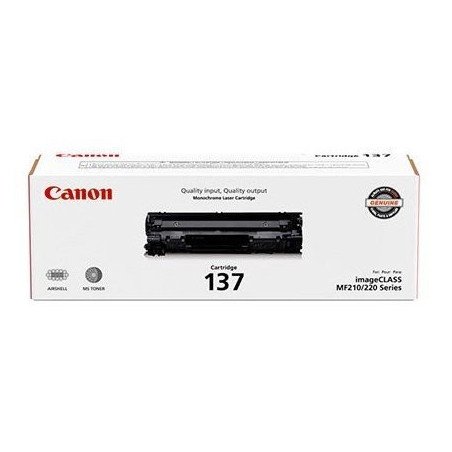 Tóner Canon negro 137 ImageCLASS MF212W, MF216N, M227dw, MF229dw, rendimiento aprox. 2,400 pág.