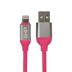 Cable tipo lightning Ghia 1m color rosa
