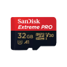 Memoria SanDisk extreme pro 128GB micro SDXC 170Mb/s 4k clase 10 a2 v30 con adaptador