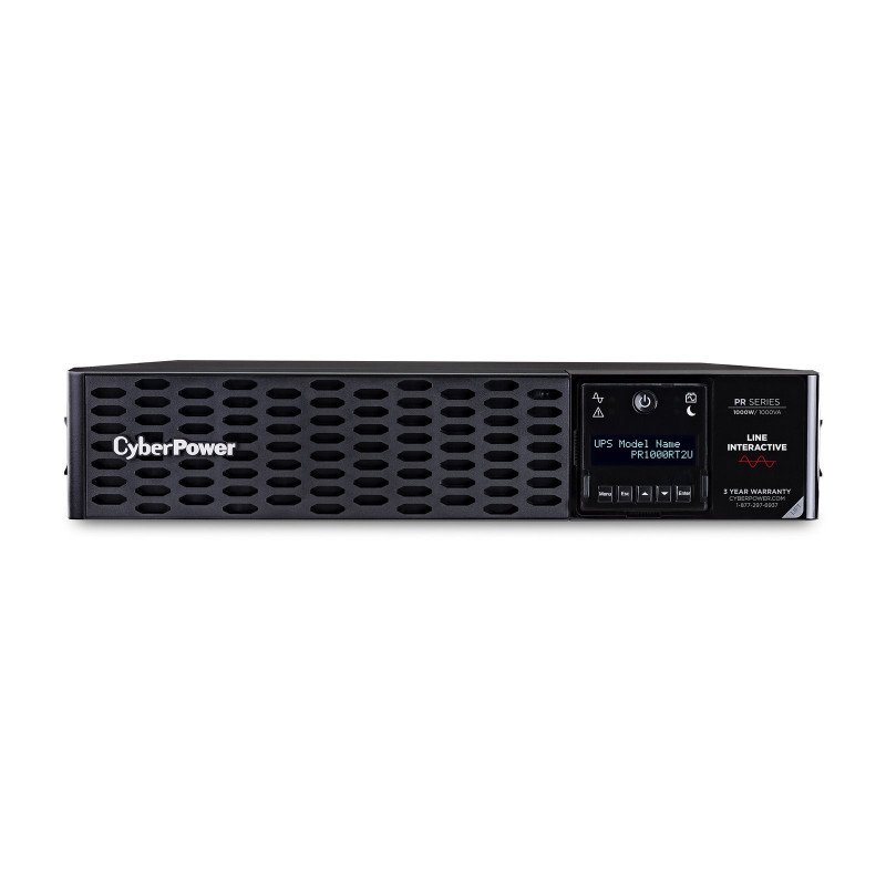 UPS de 1000 VA, 1000 W, Topología Línea Interactiva, Entrada 120 Vca NEMA 5-15P, Onda Senoidal Pura, Torre o Rack 2 UR, Con 8 To