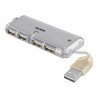 Mini hub USB velocidad 2.0 de 4 puertos