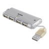 Mini hub USB velocidad 2.0 de 4 puertos