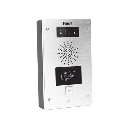 Video portero IP, 2 líneas SIP, 2 relevadores, lector de tarjeta RFID,