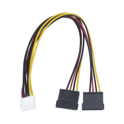 Cable Doble de Corriente SATA, Compatible con DVR's epcom, Hikvision