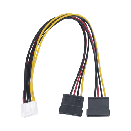 Cable Doble de Corriente SATA, Compatible con DVR's epcom, Hikvision