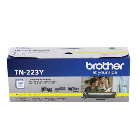Tóner Brother TN223Y - Laser, Negro, 1300 páginas, Amarillo, HL-L3210CW, HL-L3230CDW, HL-L3270CDW, HL-L3290CDW, MFC-L3710CW, MFC