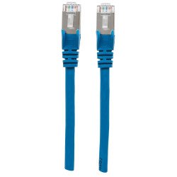 Cable patch Intellinet cat 6a, 0.3m 1.0f s/FTP azul