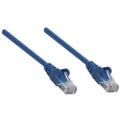 Cable patch Intellinet cat 6a, 0.3m 1.0f s/FTP azul