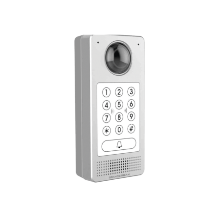 Videoportero IP (SIP) fisheye, apertura por código, antivandálico, teclado retro-iluminado, lector rfid, micrófono y altavoz, Po