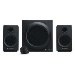 Bocinas Logitech Z333 negras 2.1 40 watts RMS PC/Mac/MP3/iPod/DVD