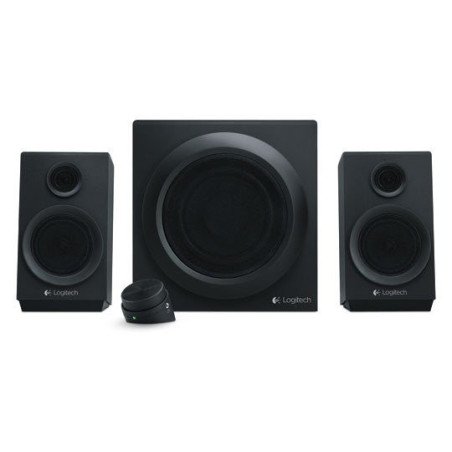 Bocinas Logitech Z333 negras 2.1 40 watts RMS PC/Mac/MP3/iPod/DVD
