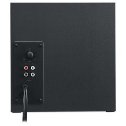 Bocinas Logitech Z333 negras 2.1 40 watts RMS PC/Mac/MP3/iPod/DVD