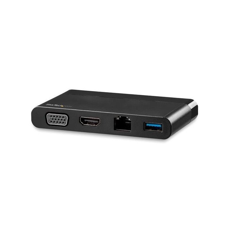 Adaptador Multipuertos StarTech.com - USB-C, Macho-Hembra, Negro, 0, 085 m